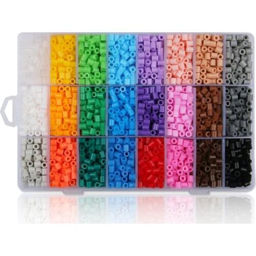 Artkal Beads 24 Colors Storage Box Set S-5mm Diy Creative Toys Perler Beads Educational toys Gift