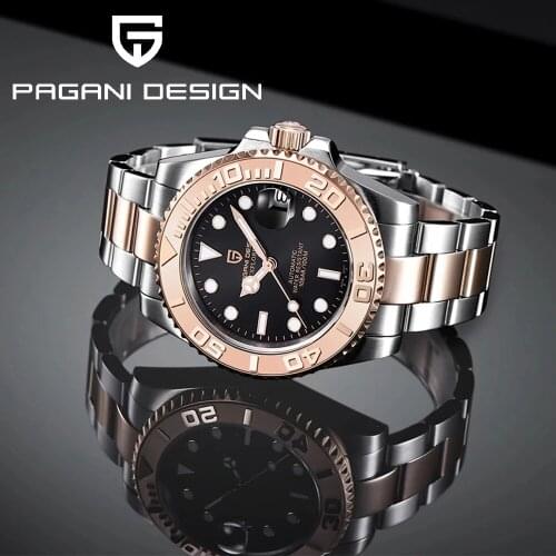 PAGANI Design Automatic Mechanical Watches Mens Fashion Sapphire Top Brand Luxury Mens Watch Stainless Steel Waterproof Watch