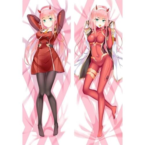 Anime DARLING in the FRANXX-zero Two Pillow Cover Dakimakura Case Sexy Girl 3D Double-sided Bedding Hugging Body pillowcase