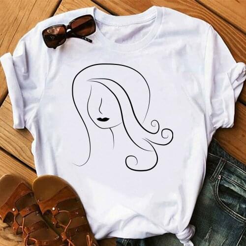 Girl T-shirt Womens High quality printing T-shirt Short sleeve Clothes TX8374