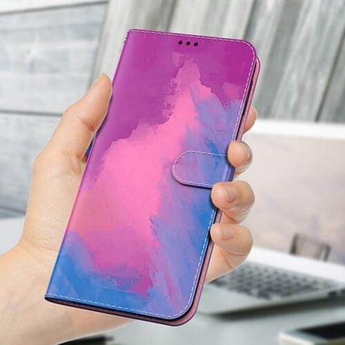 WaterColor Painting Leather Case For Samsung Galaxy M31S M51 M31 M21 M21S Flip Book Case Cover Funda For Samsung M 31 51 21 S