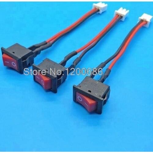 15CM 18AWG XH2.54 rocker switches Wire Harness 3A 250V 6A 125V AC Button KCD1-11 15*10MM