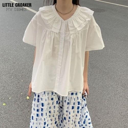 Женские хлопковые рубашки Little croaker China At AliExpress