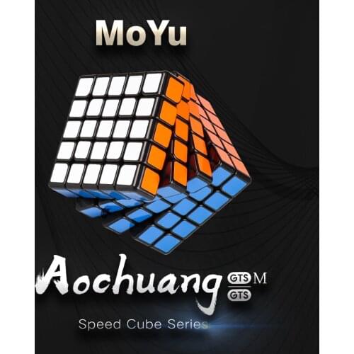 MoYu 5x5 AoChuang GTS / GTS M Magnetic Cube professional speed Stickers cube AoChuang GTS M Cubo Magico Puzzle Toys for kids