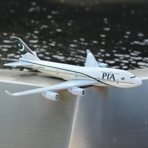 Pakistan International Airlines PIA Aircraft Model 6" Metal Airplane Diecast Mini Moto Collection Eduactional Toys for Children
