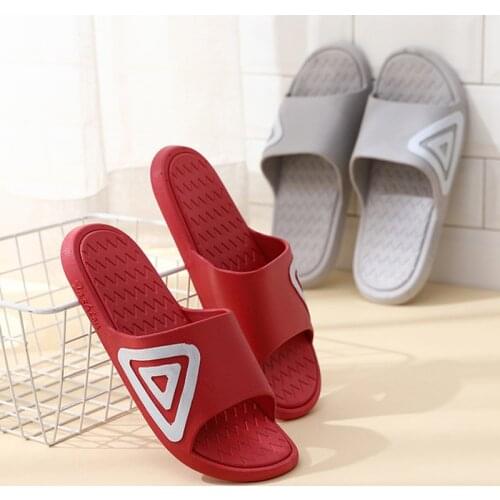 Couples New Home Bathroom Slippers Summer New Womens Solid Non-slip Slides Flat Durable EVA Beach Flip Flops Wholesale