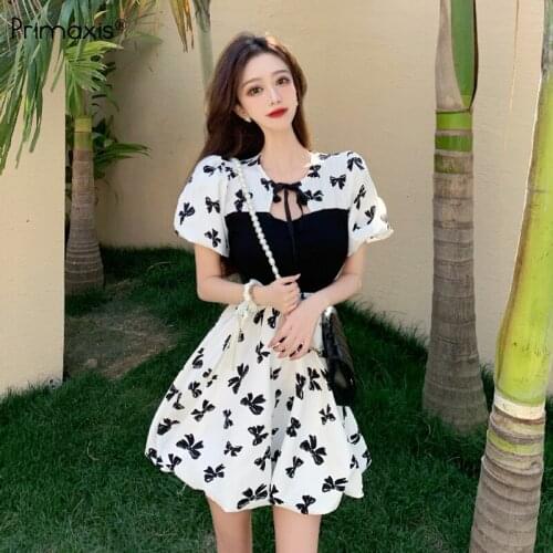 PRIMAXIS Summer Dresses With Print