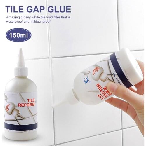 150ML Super Strong Sticky Tile Gap Glue Durable Efficient Gap Refill Gel Tile Grout Repair Restorer Bathtub Washbasin Porch
