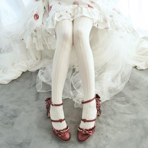 Spring&Autumn Sweet Lolita Concave Convex Love Pantynose Milk Velvet Silk Stockings JK Cute Tights Gothic Cosplay Halloween