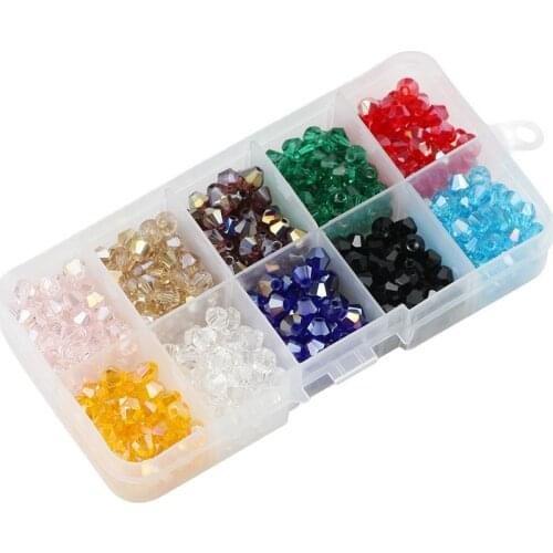 WLYeeS 3 4 6mm Austria Bicone Glass crystal Loose Beads for jewelery Making Diy accessories woman Faceted spacer beads wholesale