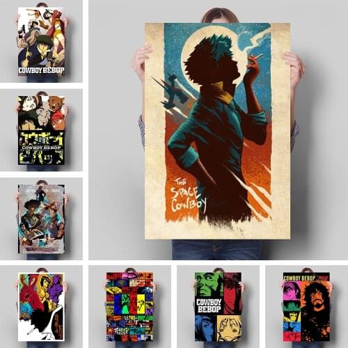Japanese Classic Cowboy Bebop Anime Poster Canvas Painting And Living Room Wall Art Print Suitable For Modern Home Decor Picture