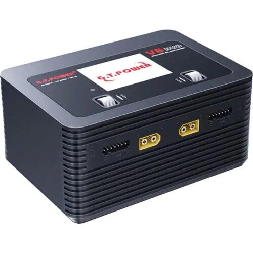 New style G.T.Power V6 DUO AC 200W DC 400W 2X16A Battery Charger Discharger for 1-6S Lipo Battery - US Plug