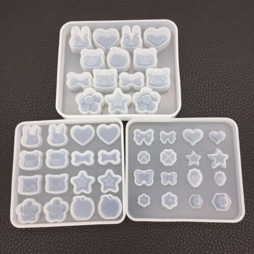 UV Resin Jewelry Liquid Silicone Mold DIY Resin jewelry Star Cat Bow Pendant Necklace Pendant Mold Resin Mold For Jewelry