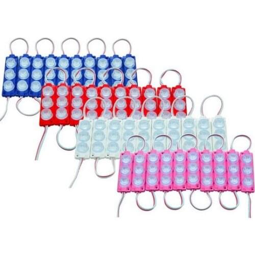 3W DC12V 3led SMD3030 Waterproof LED Module lighting with lens Led Sign Backlights For Channel Letters