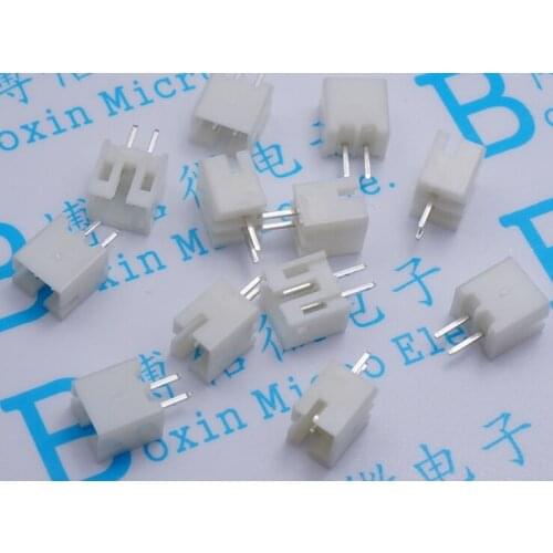 500pcs PH 2.0mm 2P PH-2A needle holder straight pin DIP socket Socket 180 degrees upright