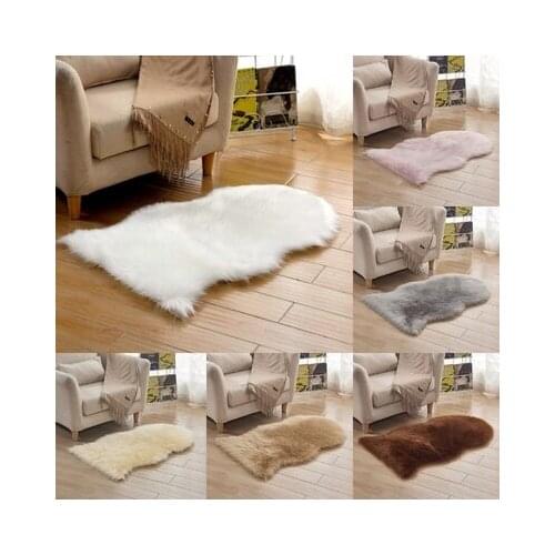 60x90cm Shaggy Carpet For Living Room Home Bath Chair Cover Modern Fluffy Mats Kids Room Mats Silky Washable Faux Fur Area Rug