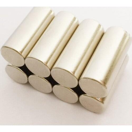 8pcs Neodymium magnetic materials Disc Bar Dia8x20mm Rare Earth Strong Neodymium Magnet Bulk Super Magnets