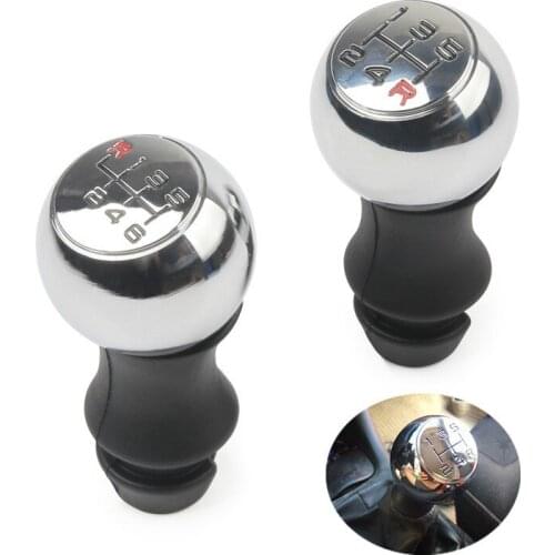 The car modified gear head is suitable for Peugeot gear head shifting handball electroplating 5 gears