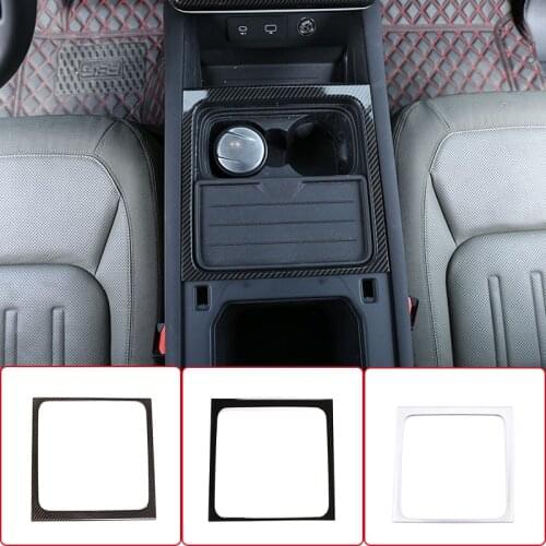 Car Center Sonsole Water Cup Holder Storage Box Outside Frame Trim Stickers For Land Rover Defender 110 2020-2021 Accessories