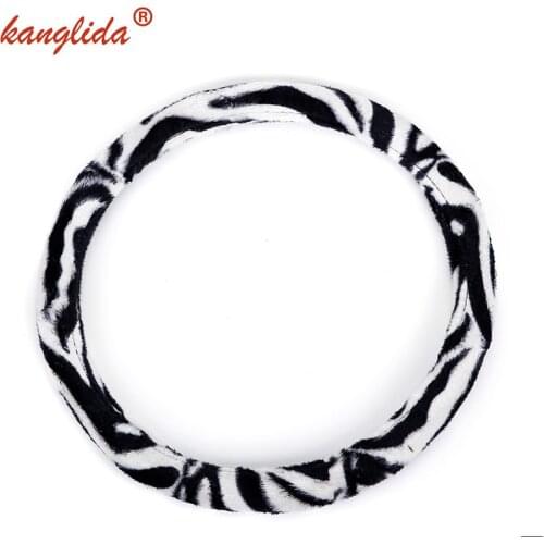 KANGLIDA Car Styling Car Steering Wheel Cover Plush Cute Universal Interior Accessories Set Women/man design Car covers Hot New