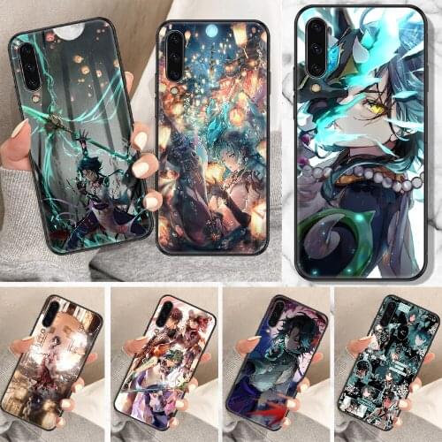 Genshin Impact xiao Phone Case For Samsung Galaxy A 10 12 20E 21S 30 32 40 50 51 52 70 71 72 5 6 7 2016 2018 black silicone