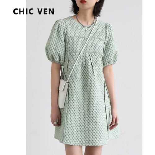 Летние платья с рукавами CHIC VEN China At AliExpress