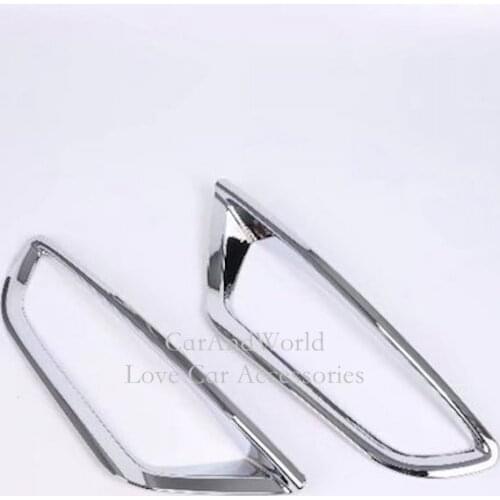 For 2017 Mazda CX-3 CX3 2018 Rear Tail Fog Light Cover Lamp Trims ABS Chrome Stickers CX 3 Car-styling Accessories
