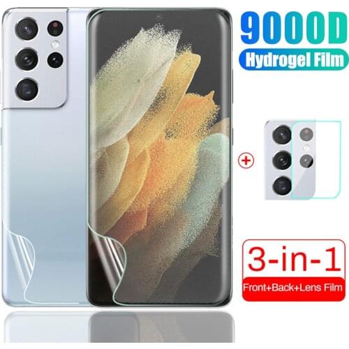 Samsong s21 ultra hydrogel film matte front back screen protect camera film note glas for samsung galaxy s21 s 21 ultra s21ultra