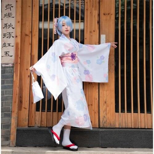 Cosplay Costume Womens From Zero Kara Haji Lam Kimono Halloween Fancy Dress Photography Party Nightwear Nightrobe