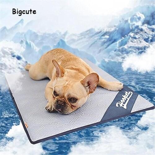 Pet Dog Summer Cooling Mat Mattress Cooler Mat For Cat Teddy Small Large-sized Dog Bed Mats Nest Summer Ice Rattan Mat Cushion