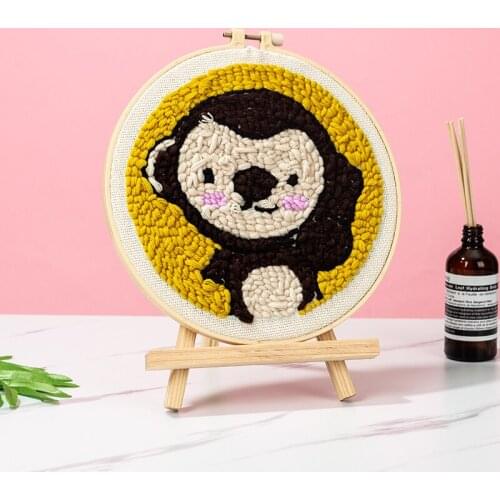 Punch Needle cartoon Pen Magic Embroidery cross stitch kits embroidery needlework sets fabric DIY Crafts Sewing Accessories