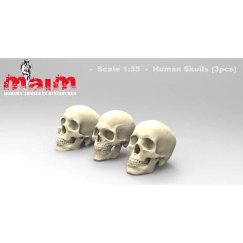 Unassambled 1/35 RESIN Skulls Set modern parts Figure Historical Resin kit miniature model Unpainted