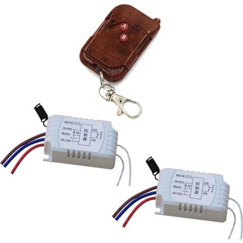 New Style Manual Wireless Smart Remote Control Switch For Led Lamp +2pcs Receiver 220V Free Shipping
