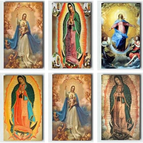 Full diamond 5D diamond painting Christian Virgin Mary painting mosaic embroidery cross stitch kit handmade wall art decoration