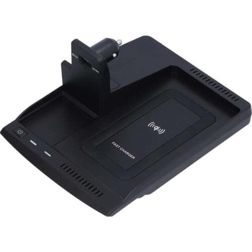 Anti-Slip Mat car gadget 15W Wireless Charger QI Fast Charging Phone Holder QC3.0 USB Port for Honda Accord/ 18-21 car