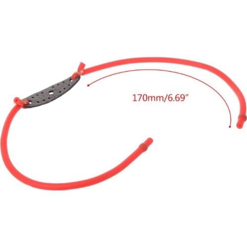 Slingshot Band Rubber Bands With Pocket Outdoor Catapult Supplies Strong Elastic U7EF
