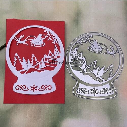 Christmas crystal ball Metal Cutting Dies Stencils For DIY Scrapbooking Decorative Embossing Handcraft Die Cutting Template