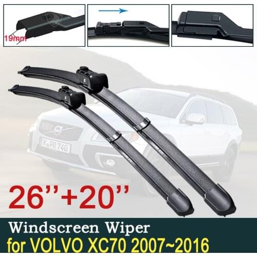 For Volvo XC70 2007~2016 Car Wiper Blades Front Windshield Wipers Car Accessories 2008 2009 2010 2011 2012 2013 2014 2015