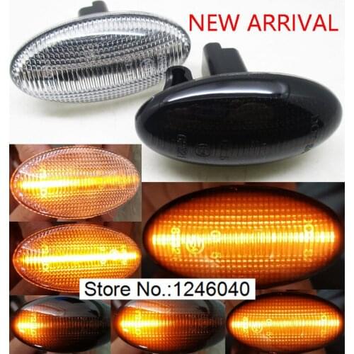 2PCS LED Dynamic Side Marker Turn Signal Indicator Flowing Flash Light For TOYOTA Aygo AB10 AB40 ProAce Verso Fiat Scudo