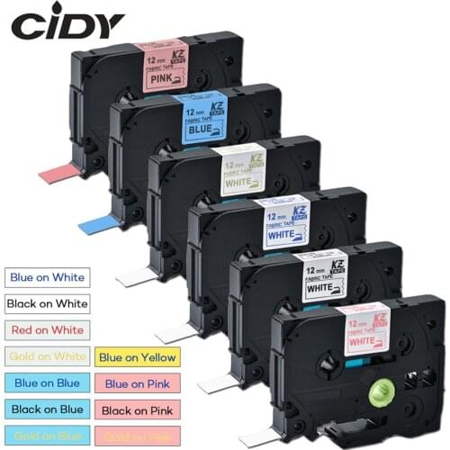 Fabric Iron-on Label TZ-FA3 tz-FA231 for 12mm*3m blue on white label tape TZ FA3 for P-touch printer PT-E100B