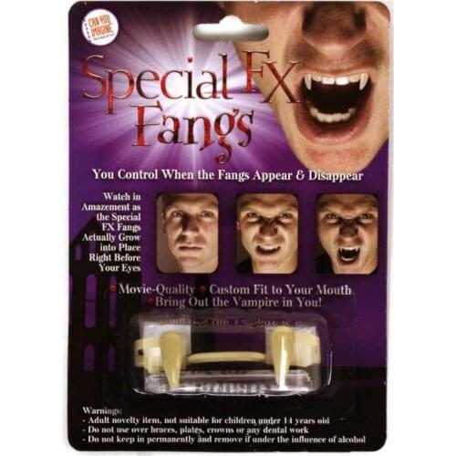 Retractable Halloween Vampire Fangs Dentures Zombie Teeth Small Tiger Teeth Halloween Cosplay Costume Vampires Teeth Dropship