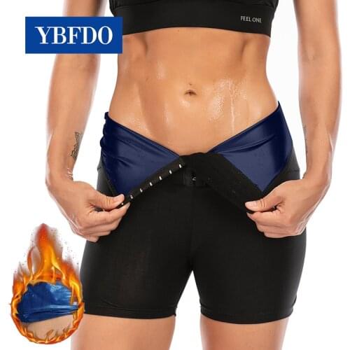 YBFDO Women Sauna Sweat Pants Thermo Fat Control Legging Body Shapers Fitness Stretch Control Panties Waist Slim Shorts