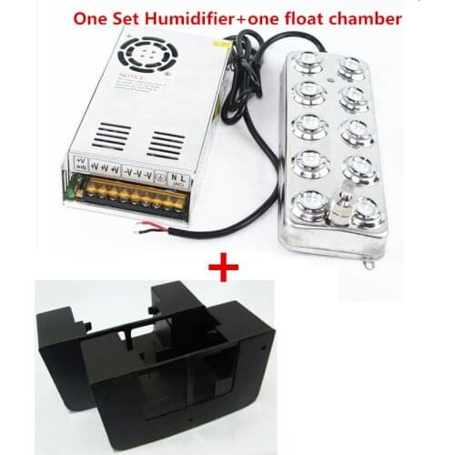 10 Head 5Kg/H Ultrasonic Mist Maker Fogger Humidifier Sprayer Industry One Set Humidifier +One Float Chamber Industry Hydroponi