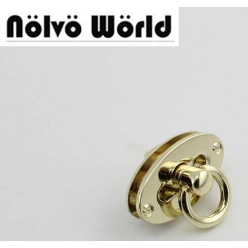 30set 35*20mm lock high quality pressed screw lock briefcase lock for genuine leather handmade man bag 10SETS