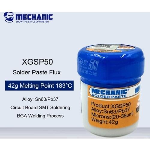 183 Degree Sn63 / Pb67 MECHANIC XG-50 Solder Paste Flux Soldering Paste BGA SMD Welding Paste Flux For Mobile Phone Repair Tools