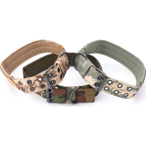 4.5 cm Width Durable Nylon Dog Collar Outdoor Tactical Training Pet Dog Collar Military Collar Dogs Police Pet Products