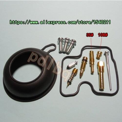 4 sets/pack )HMHonda motorcycle CBR29 NC29 CBR400RR-R/J/K Keihin carburetor repair kit Kit With vacuum diaphragm