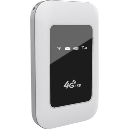4G Portable WiFi Hotspot 150Mbps MiFi Mobile Router with 3FF SIM/TF Card Slot Support 4G LTE FDD TDD/ 3G UMTS White EU Version