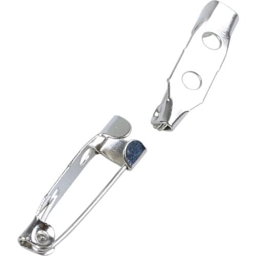 50 piece Brooch Back Bar Pins 20 mm Safety Lock