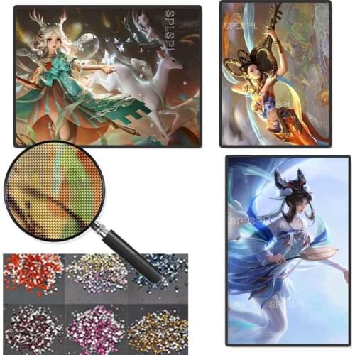 Diamond Painting Game King of Glory Square Diamond Round Diamond Decoration Customizable Wall Art Decoration for Living Room